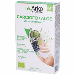 Arkofluidi Carciofo + Aloe Vera per Perdita di Peso e Depurazione 20 Flaconcini da 300ml