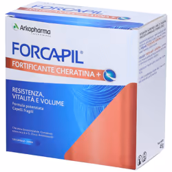 Forcapil Fortificante Cheratina+ è un integratore alimentare a base di cheratina idrolizzata, pensato per donare resistenza,  ...