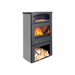Godin Grand Chinon étuve, Libera installazione, Nero, Grigio, Ghisa, Acciaio, Gas naturale, 333 °C, 11 kW