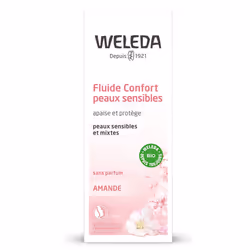 Weleda Fluido Viso Sensitive Mandorla dona intensa idratazione e attenua le irritazioni cutanee. Adatto come trattamento gior ...
