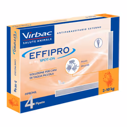 Effipro Spot-On 67mg è un antiparassitario per cani 2-10kg indicato per il trattamento delle infestazioni da pulci e zecche

 ...