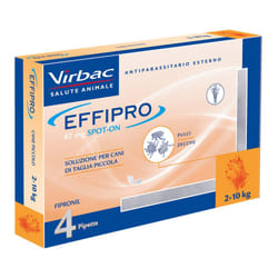 Effipro Spot-On 67mg Antiparassitario Cani 2-10kg 4 Pipette