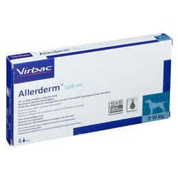 Allerderm Spot On Veterinario per Dermatosi di Cani e Gatti 6 Pipette da 4ml