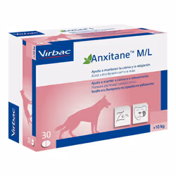Anxitane è un mangime complementare che infonde calma e relax sui cani

Formato: 30 Compresse