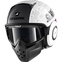 Shark Drak Tribute RM Casco Jet, bianco-porpora, dimensione XS per uomo