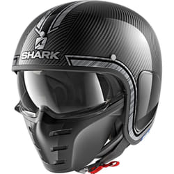 Shark-S-Drak Vinta Casco Jet, argento, dimensione XS per uomo