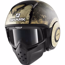 Shark Drak Evok Mat Casco Jet, beige, dimensione S per uomo