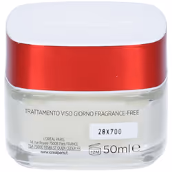 L'Oréal Paris Crema Viso Giorno Fragrance-Free Revitalift, Formula Clean Senza Profumo, Azione Antirughe Anti-Età con Probiotico Liftante, 50 ml