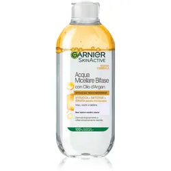 Acqua Micellare Bifase con Olio d'Argan - Efficace sul Trucco Waterproof 400 ml