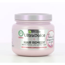 Ultra dolce maschera liscianti per capelli lunghi effetto illuminante 1 minuto di posa con acqua di riso 340 ml - Garnier