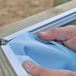 Liner azzurro per piscina fuori terra rotonda 412 cm
