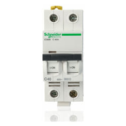 Schneider Electric - schneider A9F79240 - Interruttore magnetotermico iC60N 2P c 40A 6000A
