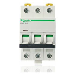 Schneider Electric - schneider A9F79306 - Interruttore magnetotermico iC60N 3P c 6A 6000A