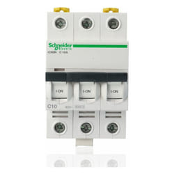 Schneider Electric - schneider A9F79310 - Interruttore magnetotermico iC60N 3P c 10A 6000A