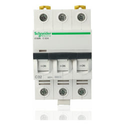 Schneider Electric - schneider A9F79332 - Interruttore magnetotermico iC60N 3P c 32A 6000A