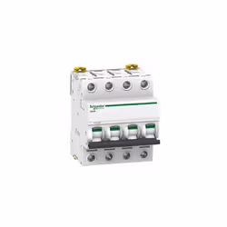 iC60H Interruttore magnetotermico Acti 9, 4P, 50A, curva C, IP20, magnetotermico, idoneo per sezionamento, indicatore di posi ...