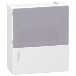Schneider Electric - Centralino Schneider a parete 8 moduli IP40 bia/fume MIP10108T