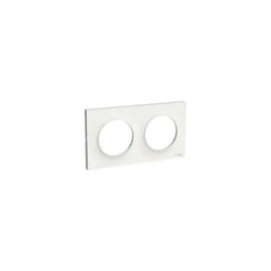Schneider Electric - Schneider S520704 - Odace Styl Plate Bianco 2 montanti orizzontali/verticali interasse 71 mm