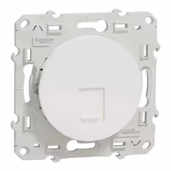 Schneider Electric Odace S520471, RJ-45, UTP, Da Incasso, Bianco, Polibutilene Tereftalato (PBT), Lucido