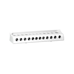 Schneider Electric - schneider LGYN12512 Linergy ds - Barra di distribuzione del neutro - 125A - 12 fori - blocco di distribuzione tetra 125/160A