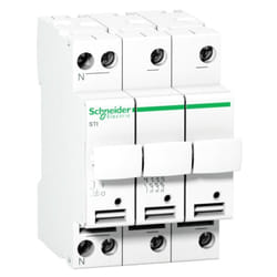 Schneider Electric - Portafusibile Schneider 3P+N 32A 10,3X38 3 moduli A9N15658