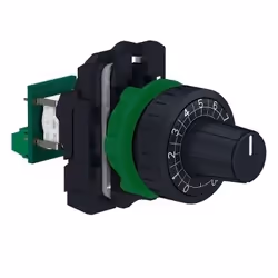 Schneider Electric XB5, Cermet, D 6 mm shaft, IP66, IK03, 48 g, 59 g