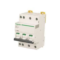 Schneider Electric - Interruttore modulare tetrapolare compatto Schneider Acti9 iC40N 10A curva c