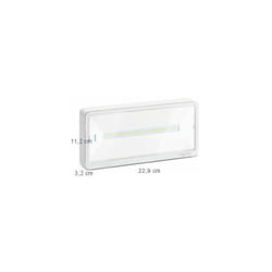 SCHNEIDER OVA44012 - Lampada di emergenza, IP42, SE-SA, 250/200/150/120lm SE, 150lm SA, 1/1,5/2/3h