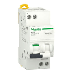 Schneider Electric - Interruttore differenziale Schneider Acti9 1P+N 16A 30MA ac 6KA A9DE3616