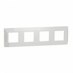 Schneider Electric - Cornice 4 elementi polari Nuovo Unica Studio Schneider NU200818