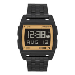 Nixon Base Orologio da polso Maschio Nero, Oro