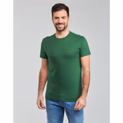 T-shirt & Polo Lacoste Logo 12 Tee Verde - 3 - Vista aggiuntiva 2