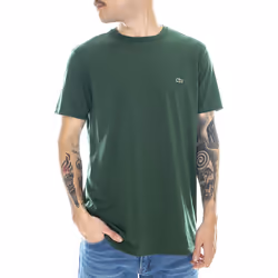 T-shirt & Polo Lacoste Logo 12 Tee Verde - 6 - Vista aggiuntiva 2