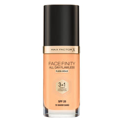 Max Factor Facefinity All Day Flawless 3 in 1 Foundation Flacone a pompa Crema 70 WARM SAND