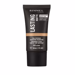 Rimmel Lasting Matte, 304 Almond, 30ml, Tubo, Liquido, Tipi diversi di pelle, Pelle grassa, Idratante, Almond, Opaco