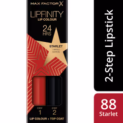 Max Factor Lipfinity Lip Colour Tinta Labbra Matte Lunga Durata e Gloss Idratante 88 Starlet Makeup Sets - Vista aggiuntiva 5