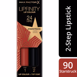 Max Factor Lipfinity Lip Colour Tinta Labbra Matte Lunga Durata e Gloss Idratante 90 Starstruck Makeup Sets - Vista aggiuntiva 4