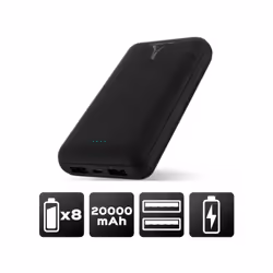 Akashi ALTPB20COMPBL batteria portatile 20000 mAh Nero - Vista aggiuntiva 2