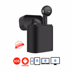 Altadif ALTBLKEARB cuffia e auricolare Con cavo e senza cavo In-ear Musica e Chiamate Bluetooth Nero - Vista aggiuntiva 3