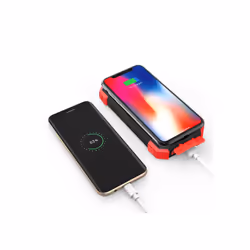 Altadif ALTPB10WIRLSOLAR batteria portatile 10000 mAh Carica wireless Nero, Rosso - Vista aggiuntiva 4