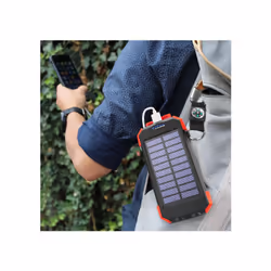 Altadif ALTPB10WIRLSOLAR batteria portatile 10000 mAh Carica wireless Nero, Rosso - Vista aggiuntiva 7