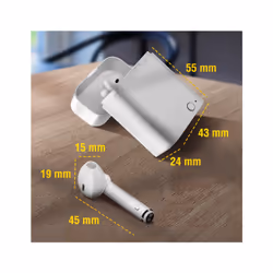 Altadif ALTWHEARB cuffia e auricolare Wireless In-ear Musica e Chiamate Bluetooth Bianco - Vista aggiuntiva 8