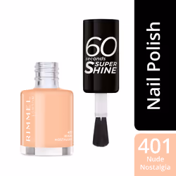 Rimmel 60 Seconds Super Shine 401 Nude Nostalgia 8ml - Vista aggiuntiva 4