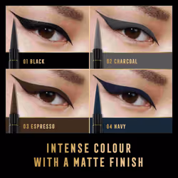 Max Factor Masterpiece Waterproof Matte Liquid Eyeliner 01 Black - Vista aggiuntiva 6