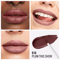 Rimmel Rosetto Liquido Lasting Mega Matte 810 Plum This Show 7.4 ml - Vista aggiuntiva 4
