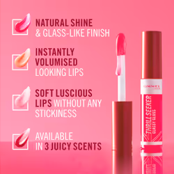 Rimmel Thrill Seeker Glassy Gloss 150 Pink Candy - Vista aggiuntiva 5
