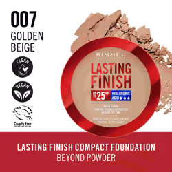 Rimmel Lasting Finish Fondotinta Compatto 25h 007 Golden Beige - Vista aggiuntiva 5