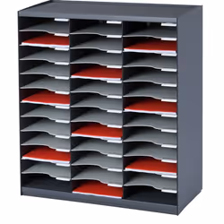 PaperFlow 803.11, 36 cassetto/cassetti, Nero, Grigio, Polistirolo, Monocromatico, CE, 674 mm