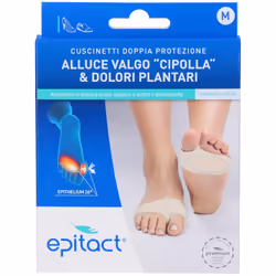 Epitact Cuscinetto Doppia Protezione per Alluce Valgo e Dolori Plantari Taglia M