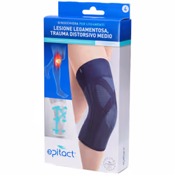 Ginocchiera Epitact per legamenti offre supporto e stabilità in caso di lesioni o distorsioni. Tessuto elastico 3D e stecche  ...